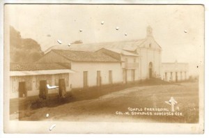 Primer cuadro de la Col. Manuel Glez. a mediados del siglo XX. (Imagen cortesía de la Fam. Valdés Marini).